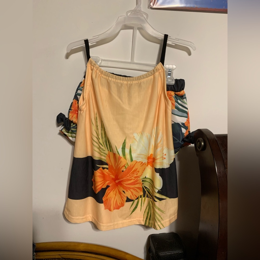 Girls Sunshine Swing Hibiscus Floral Set